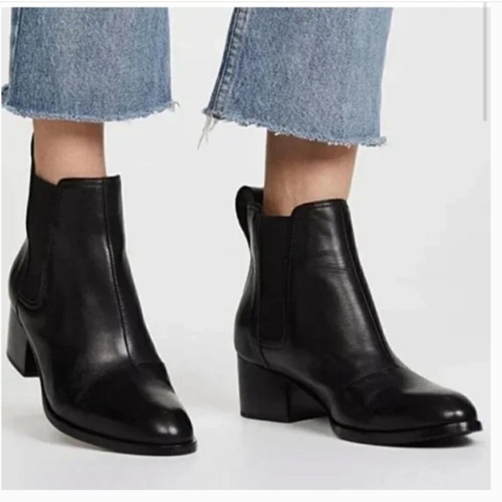 Rag & Bone Walker Italian Lamb Napa Leather Chelsea Ankle Boot